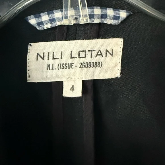 Nili Lotan Natural Linen Blazer 4 - Picture 2 of 5